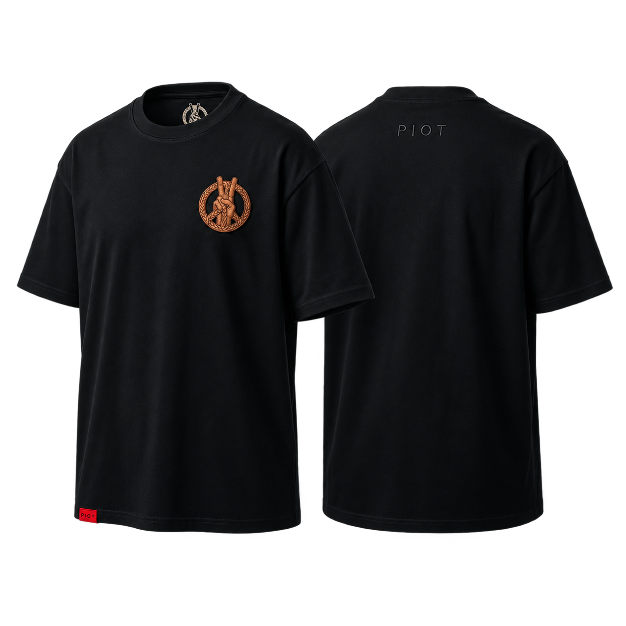 PIOT CLEAN BLACK T-shirt