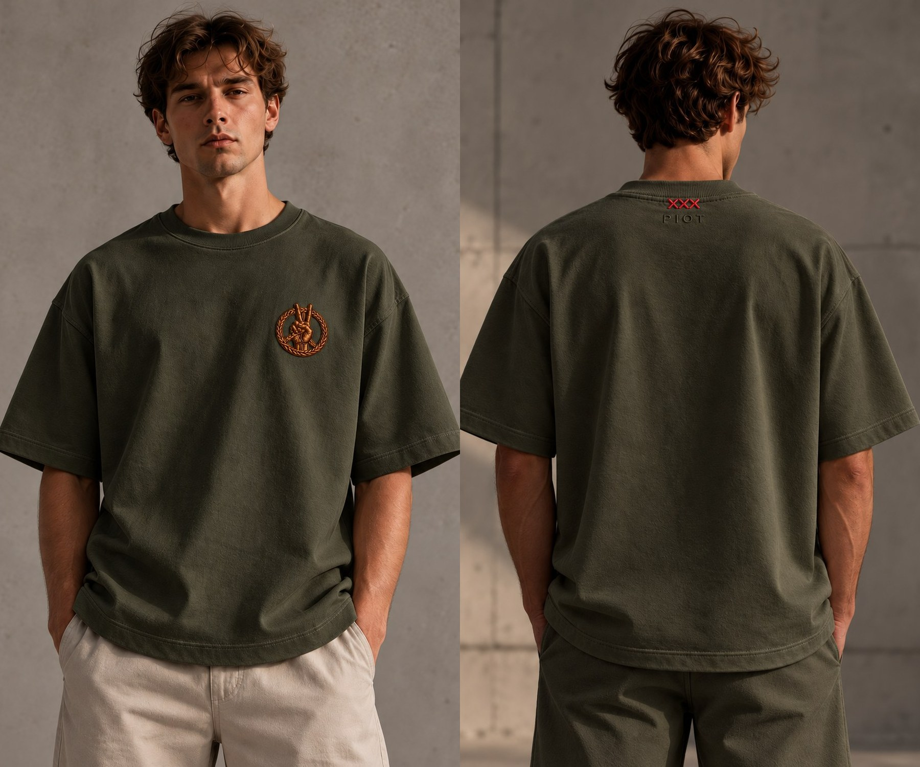 PIOT CLEAN GREEN BAY worn front and back